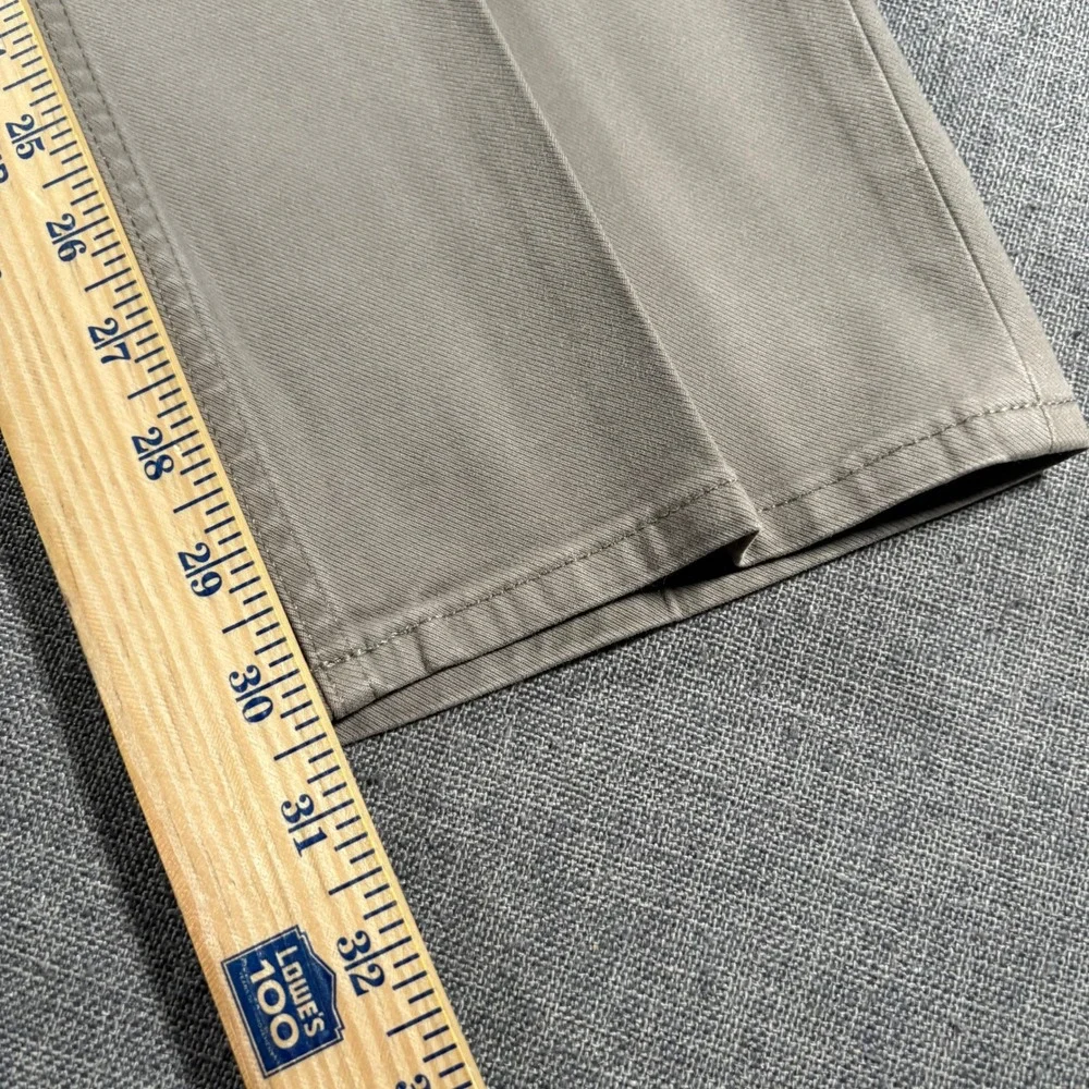 Banana Republic Traveler Pants Mens‎ 35x32 Khaki Taupe Slim Fit Chino Stretch